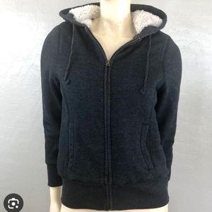 Sherpa Lined Zip Hoodie